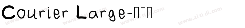 Courier Large字体转换